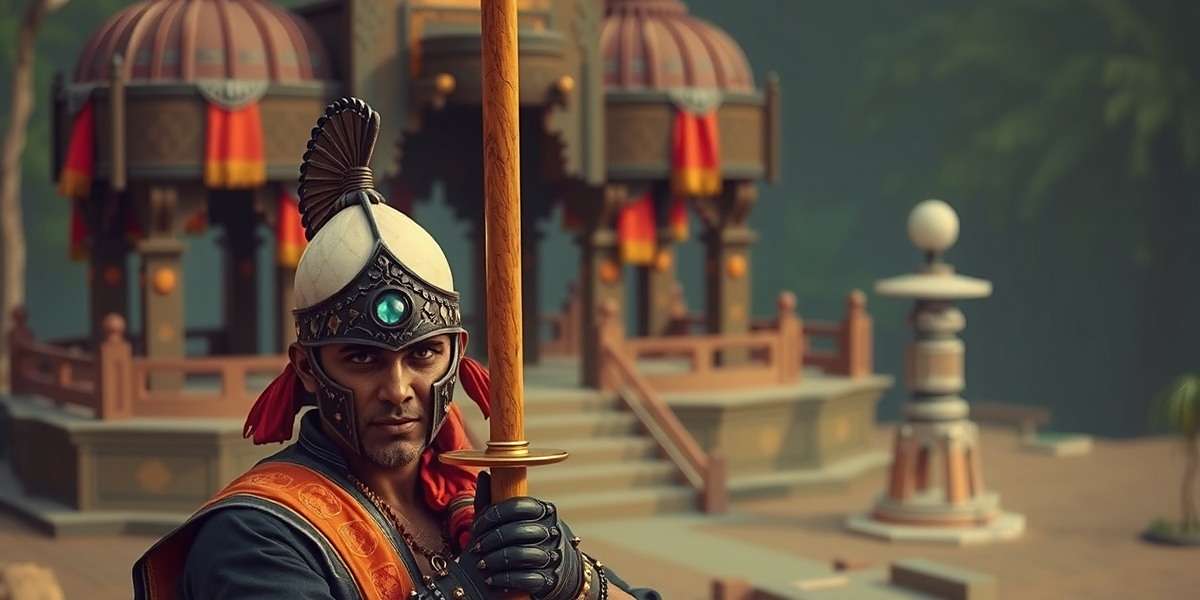 Indian Mace Warrior gameplay showing warrior combat with traditional mace